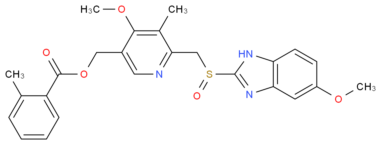 o-Toluoyl-5-hydroxy Omeprazole_分子结构_CAS_120003-79-4)