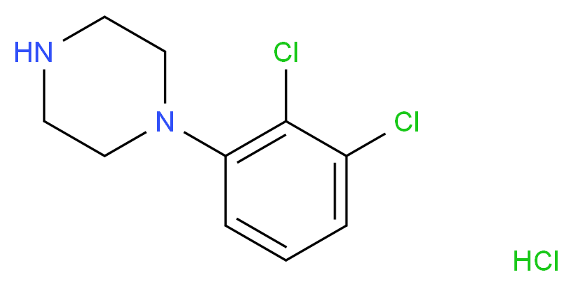 N-(2,3-Dichlorophenyl)piperazine Hydrochloride_分子结构_CAS_119532-26-2)