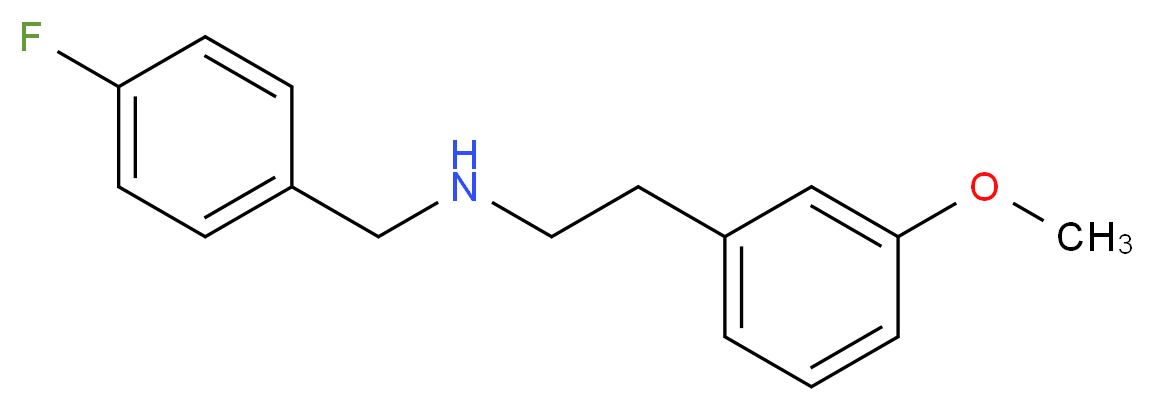 [(4-fluorophenyl)methyl][2-(3-methoxyphenyl)ethyl]amine_分子结构_CAS_355382-51-3