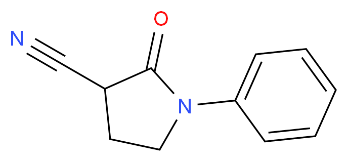 2-Oxo-1-phenylpyrrolidine-3-carbonitrile_分子结构_CAS_)