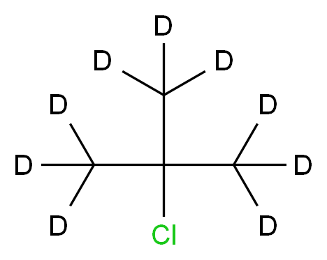 2-chloro-2-(<sup>2</sup>H<sub>3</sub>)methyl(<sup>2</sup>H<sub>6</sub>)propane_分子结构_CAS_918-20-7