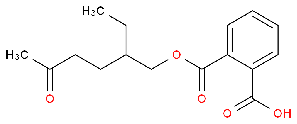 2-{[(2-ethyl-5-oxohexyl)oxy]carbonyl}benzoic acid_分子结构_CAS_40321-98-0