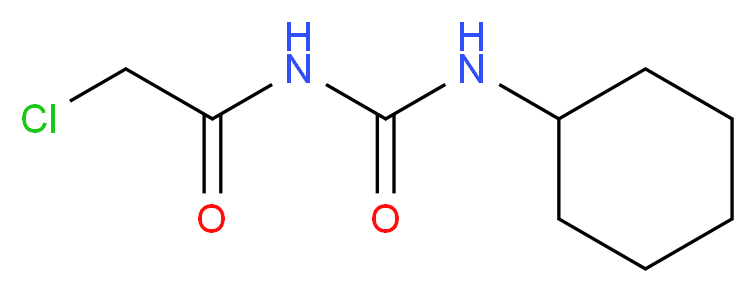 2-Chloro-N-(cyclohexylcarbamoyl)acetamide_分子结构_CAS_16467-50-8)