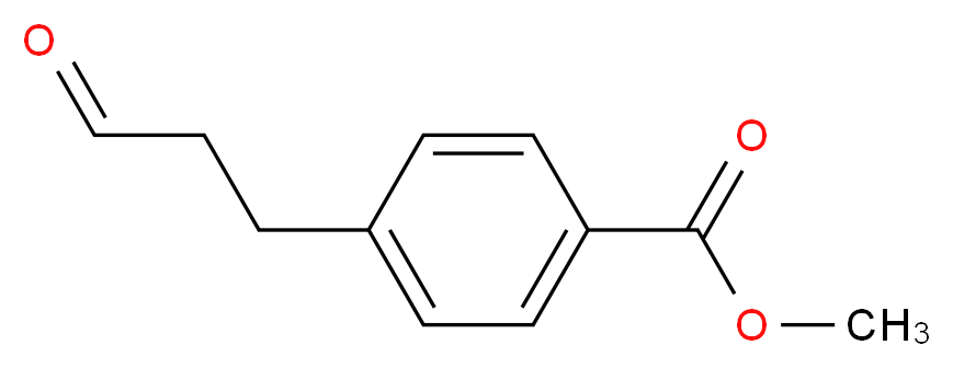 methyl 4-(3-oxopropyl)benzoate_分子结构_CAS_113100-81-5