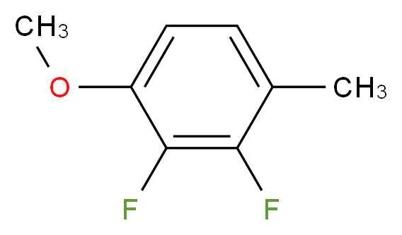 2,3-difluoro-1-methoxy-4-methylbenzene_分子结构_CAS_261763-32-0