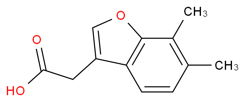 (6,7-Dimethyl-1-benzofuran-3-yl)acetic acid_分子结构_CAS_)