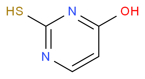 4-Hydroxypyrimidine-2-thiol_分子结构_CAS_80275-68-9)