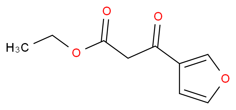 β-氧代-3-呋喃丙酸乙酯_分子结构_CAS_36878-91-8)