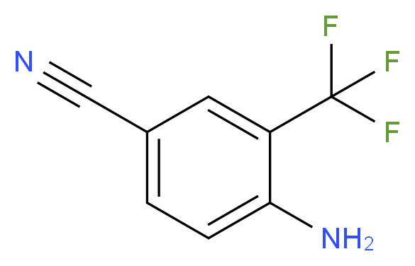 4-Amino-3-trifluoromethylbenzonitrile_分子结构_CAS_327-74-2)