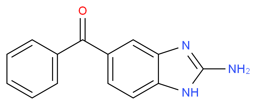 5-benzoyl-1H-1,3-benzodiazol-2-amine_分子结构_CAS_52329-60-9
