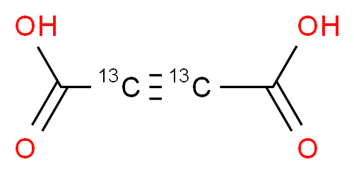 (2,3-<sup>1</sup><sup>3</sup>C<sub>2</sub>)but-2-ynedioic acid_分子结构_CAS_101391-58-6