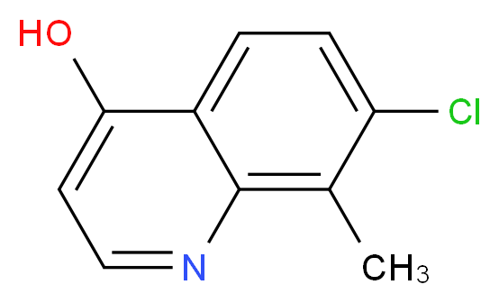 7-CHLORO-4-HYDROXY-8-METHYLQUINOLINE_分子结构_CAS_203626-39-5)