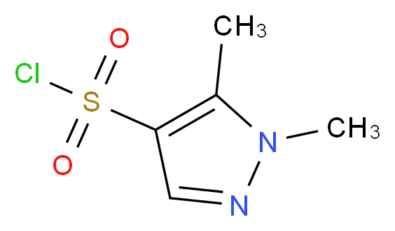 1,5-dimethyl-1H-pyrazole-4-sulfonyl chloride_分子结构_CAS_1005613-94-4