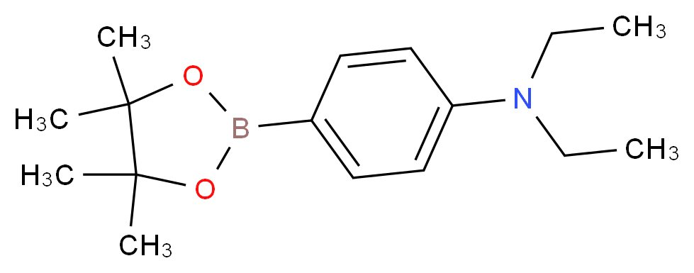 N,N-diethyl-4-(tetramethyl-1,3,2-dioxaborolan-2-yl)aniline_分子结构_CAS_920304-57-0