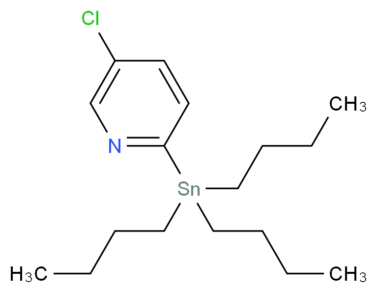 5-Chloro-2-(tributylstannyl)pyridine_分子结构_CAS_611168-63-9)