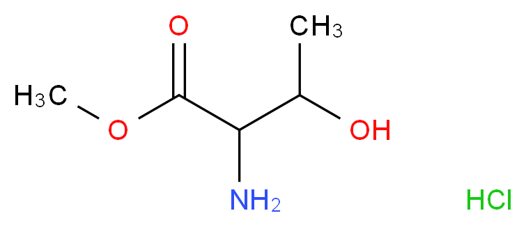 Methyl 2-amino-3-hydroxybutanoate hydrochloride_分子结构_CAS_62076-66-8)