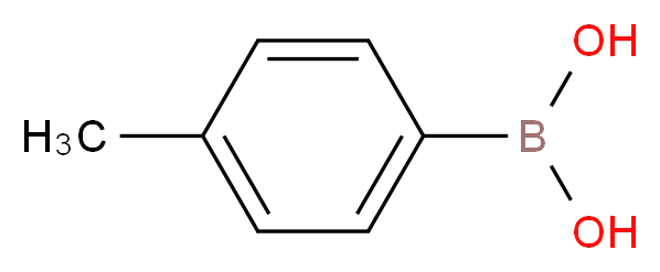 (4-methylphenyl)boronic acid_分子结构_CAS_5720-05-8)