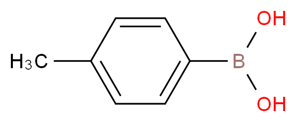 (4-methylphenyl)boronic acid_分子结构_CAS_5720-05-8