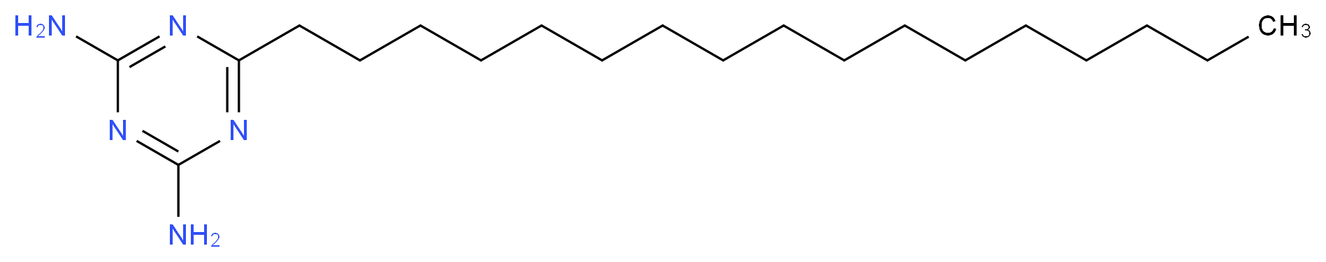 6-heptadecyl-1,3,5-triazine-2,4-diamine_分子结构_CAS_2533-20-2