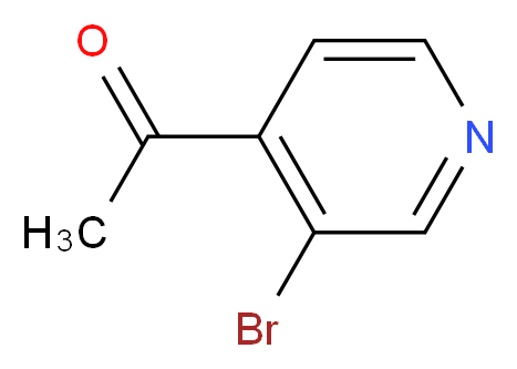 1-(3-bromopyridin-4-yl)ethan-1-one_分子结构_CAS_111043-06-2