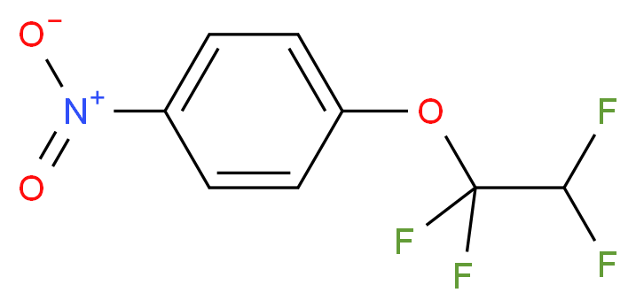 1-nitro-4-(1,1,2,2-tetrafluoroethoxy)benzene_分子结构_CAS_28202-32-6