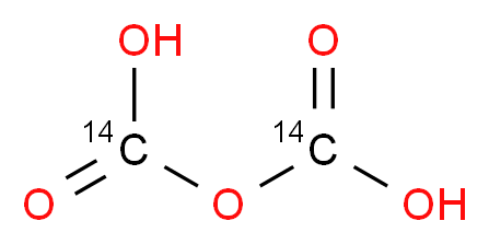 (<sup>1</sup><sup>4</sup>C<sub>2</sub>)dicarbonic acid_分子结构_CAS_2742-27-0