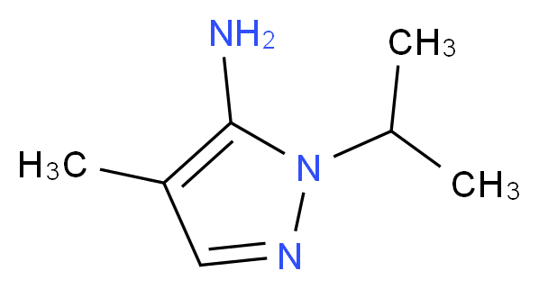 4-methyl-1-(propan-2-yl)-1H-pyrazol-5-amine_分子结构_CAS_3524-50-3