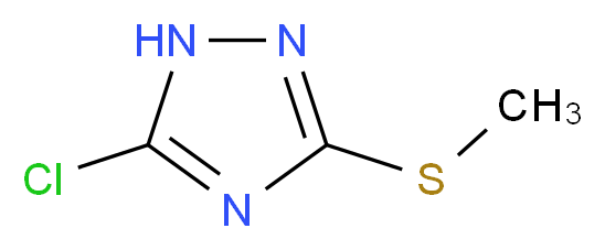 5-chloro-3-(methylsulfanyl)-1H-1,2,4-triazole_分子结构_CAS_51108-40-8