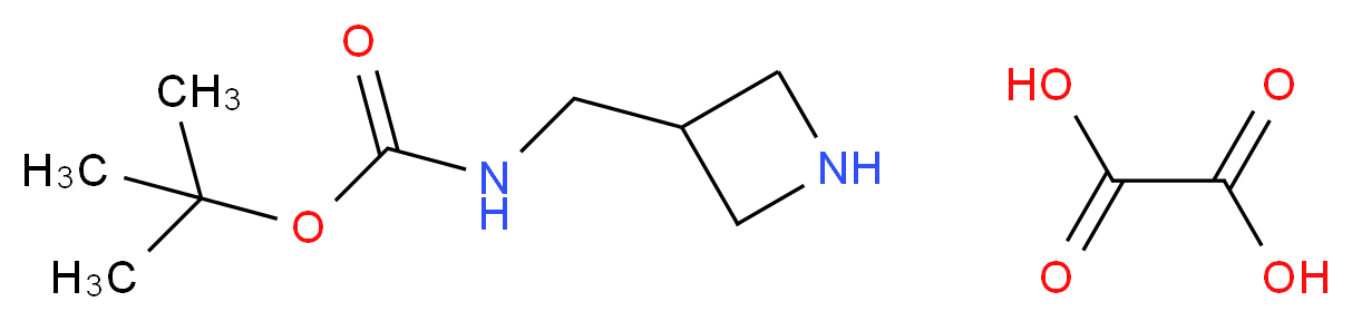 oxalic acid tert-butyl N-(azetidin-3-ylmethyl)carbamate_分子结构_CAS_1187929-81-2