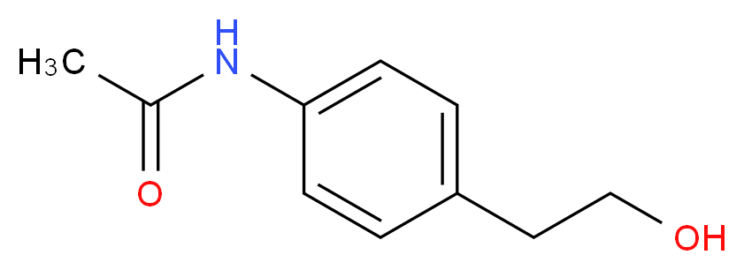 N-[4-(2-hydroxyethyl)phenyl]acetamide_分子结构_CAS_)