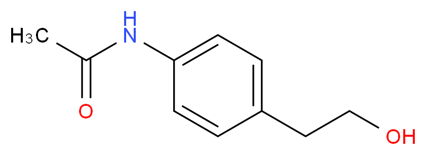 N-[4-(2-hydroxyethyl)phenyl]acetamide_分子结构_CAS_83345-11-3