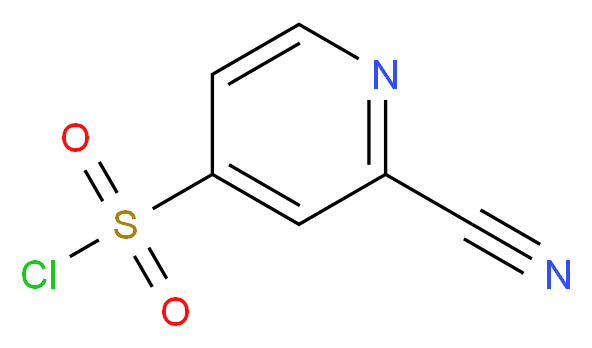 2-cyanopyridine-4-sulfonyl chloride_分子结构_CAS_1060801-08-2