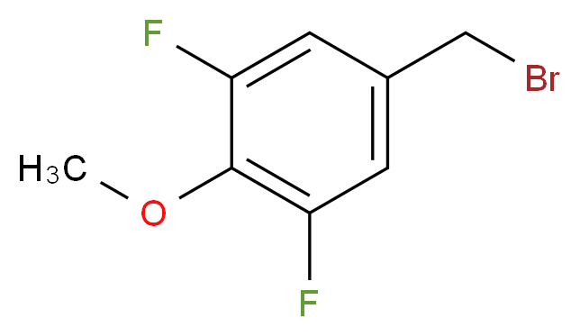 3,5-二氟-4-甲氧基苄溴_分子结构_CAS_706786-42-7)