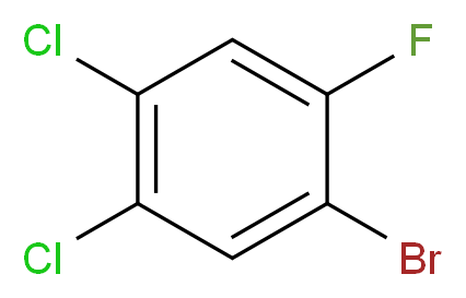 1-bromo-4,5-dichloro-2-fluorobenzene_分子结构_CAS_1000572-78-0