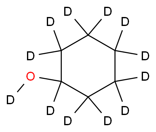 1-[(<sup>2</sup>H)oxy](<sup>2</sup>H<sub>1</sub><sub>1</sub>)cyclohexane_分子结构_CAS_66522-78-9