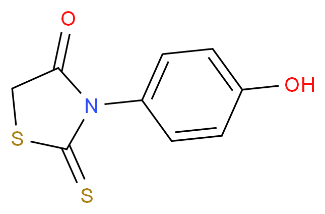 3-(4-Hydroxy-phenyl)-2-thioxo-thiazolidin-4-one_分子结构_CAS_21346-21-4)