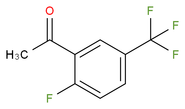 2'-氟-5'-(三氟甲基)苯乙酮_分子结构_CAS_202664-53-7)