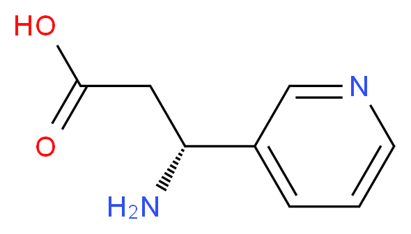 (R)-3-AMINO-3-(3-PYRIDYL)-PROPIONIC ACID_分子结构_CAS_155050-17-2)