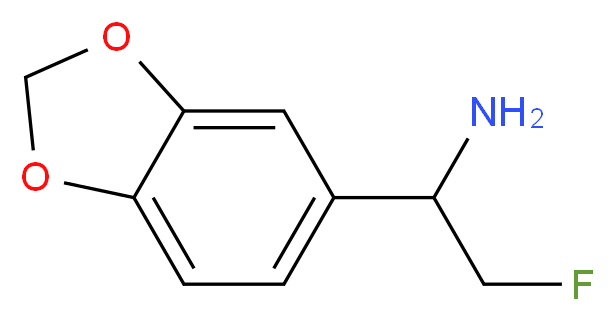 1-(1,3-benzodioxol-5-yl)-2-fluoroethanamine_分子结构_CAS_)