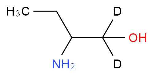 2-amino(1,1-<sup>2</sup>H<sub>2</sub>)butan-1-ol_分子结构_CAS_1202864-89-8