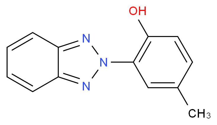 2-(2H-benzo[d][1,2,3]triazol-2-yl)-4-methylphenol_分子结构_CAS_)