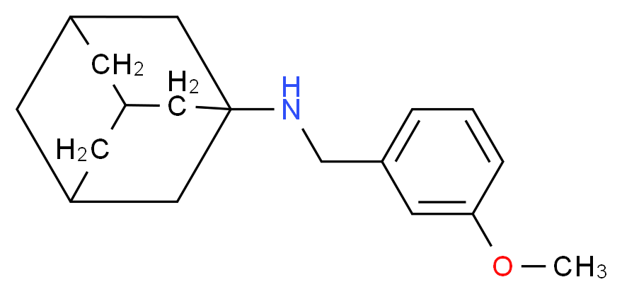 N-[(3-methoxyphenyl)methyl]adamantan-1-amine_分子结构_CAS_416891-29-7