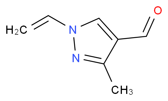 3-Methyl-1-vinyl-1H-pyrazole-4-carbaldehyde_分子结构_CAS_)