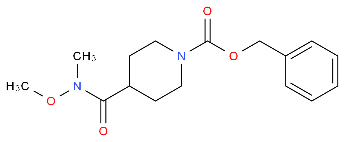 benzyl 4-[methoxy(methyl)carbamoyl]piperidine-1-carboxylate_分子结构_CAS_148148-48-5