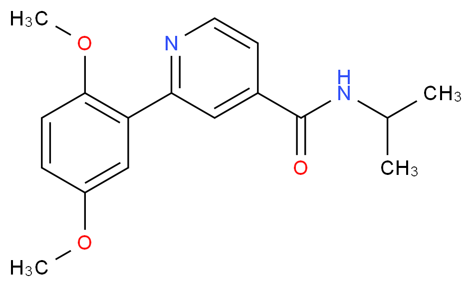 2-(2,5-dimethoxyphenyl)-N-isopropylisonicotinamide_分子结构_CAS_)