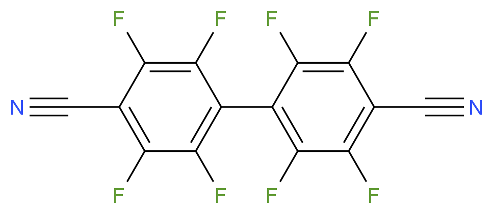 4-(4-cyano-2,3,5,6-tetrafluorophenyl)-2,3,5,6-tetrafluorobenzonitrile_分子结构_CAS_28442-30-0