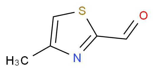 4-甲基-2-噻唑甲醛_分子结构_CAS_13750-68-0)