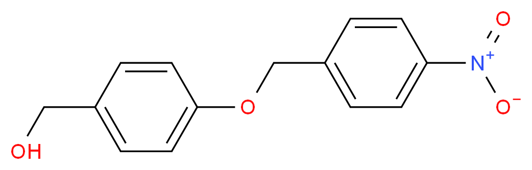 {4-[(4-nitrobenzyl)oxy]phenyl}methanol_分子结构_CAS_77350-57-3)