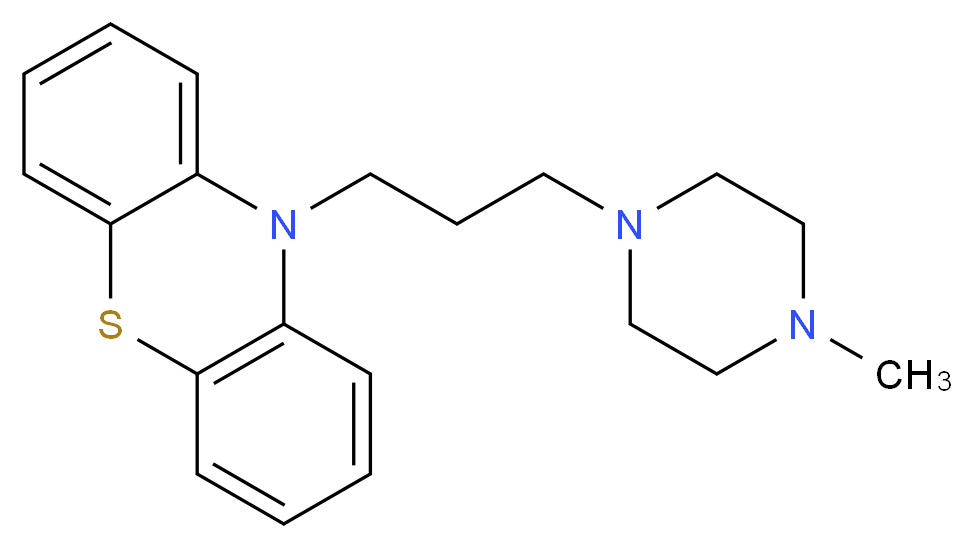 10-[3-(4-methylpiperazin-1-yl)propyl]-10H-phenothiazine_分子结构_CAS_5317-37-3