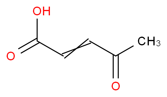 4-oxopent-2-enoic acid_分子结构_CAS_4743-82-2)
